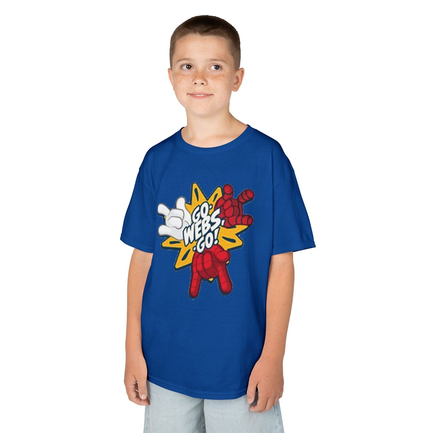 Kids Superhero Graphic Tee - Go Webs Go!