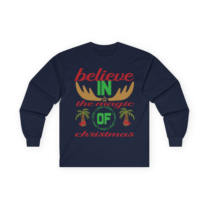 Believe in the Magic of Christmas Long Sleeve Tee, Holiday Apparel, Unisex Christmas Shirt, Festive Holiday Gift, Winter Clothing, [...]