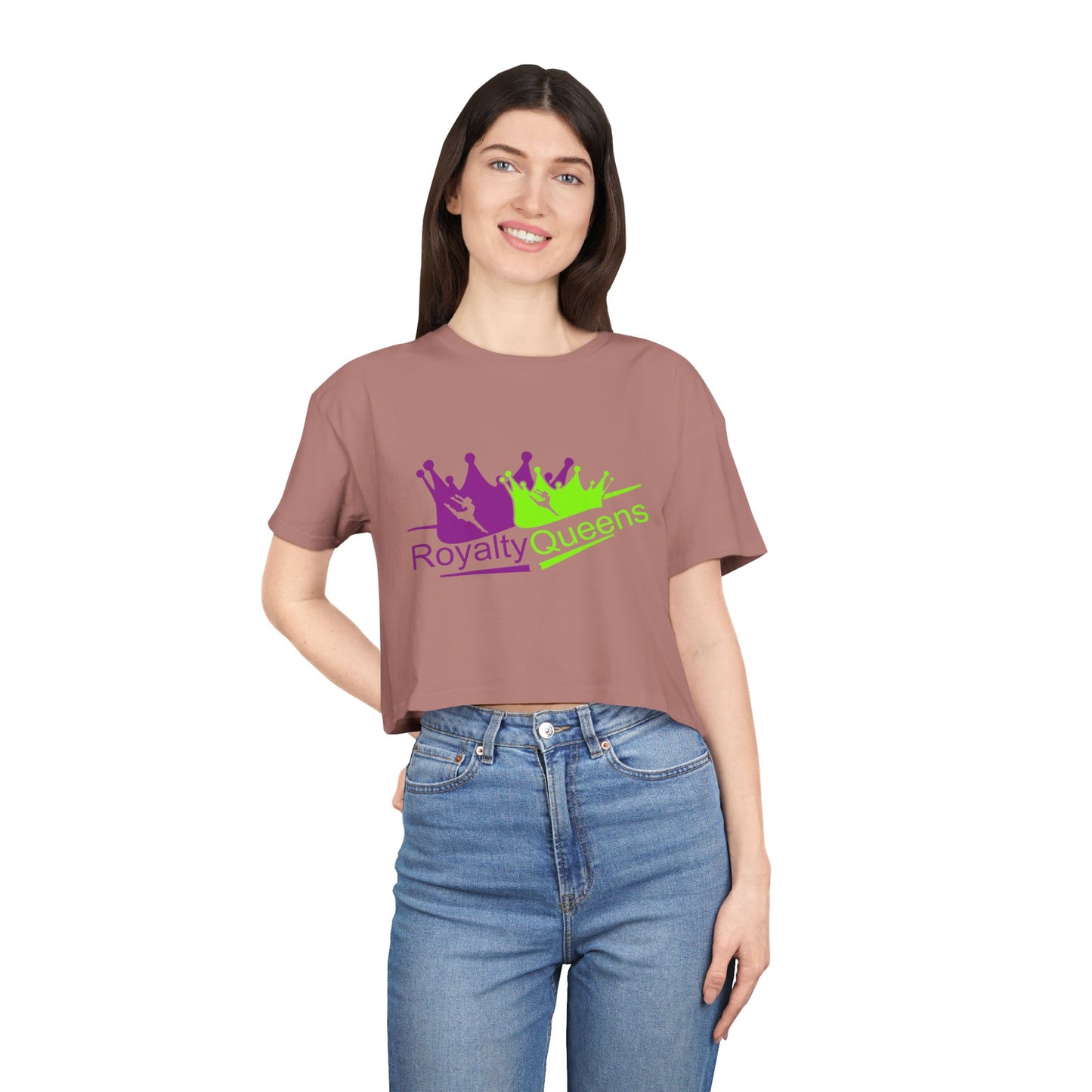 Royalty Queens Graphic Women's Crop Tee, Trendy Top, Gift for Her, Summer Outfit, Casual Wear, Birthday Gift
