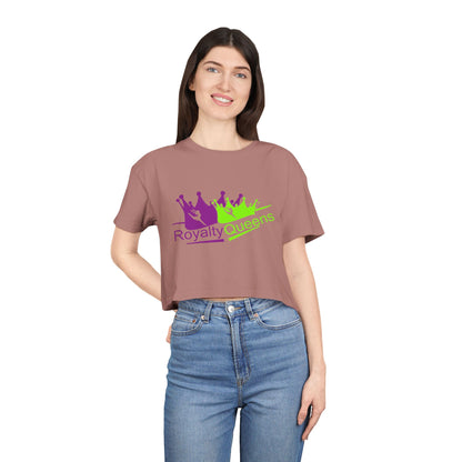 Royalty Queens Graphic Women's Crop Tee, Trendy Top, Gift for Her, Summer Outfit, Casual Wear, Birthday Gift