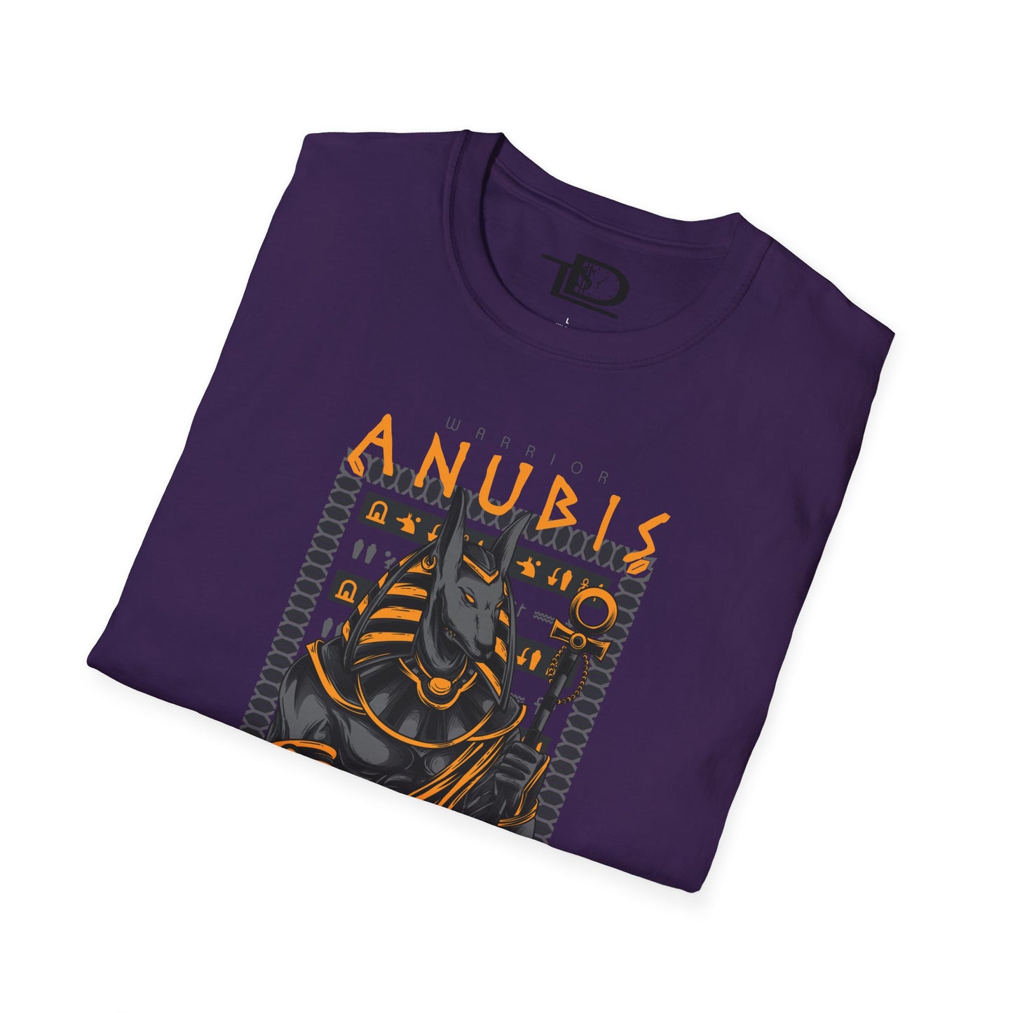 Anubis Unisex Softstyle T-Shirt, Egyptian Mythology Tee, Graphic Tee, Casual Wear for Fans, Gift for Halloween or Birthdays