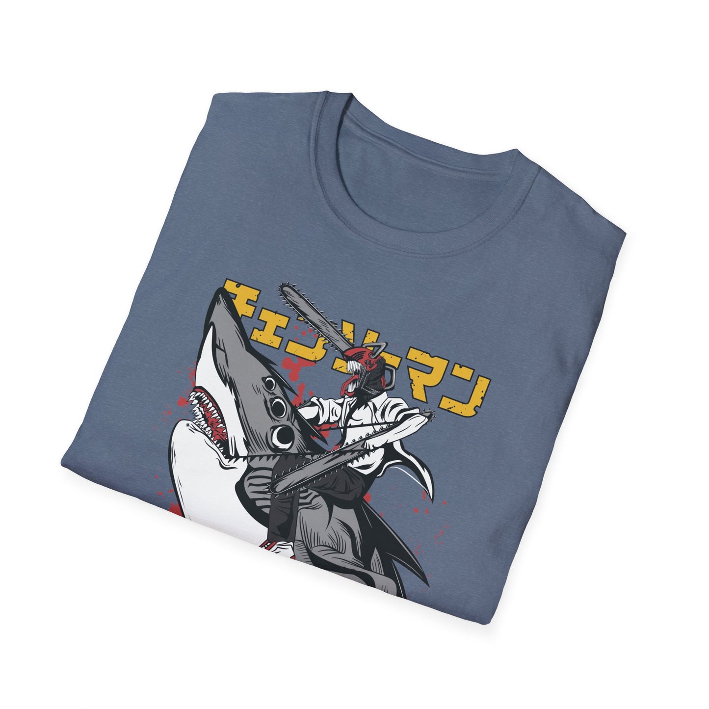 Unisex Softstyle T-Shirt with Unique Design, Cool Graphic Tee, Casual Wear, Gift for Anime Fans, Daily Comfort