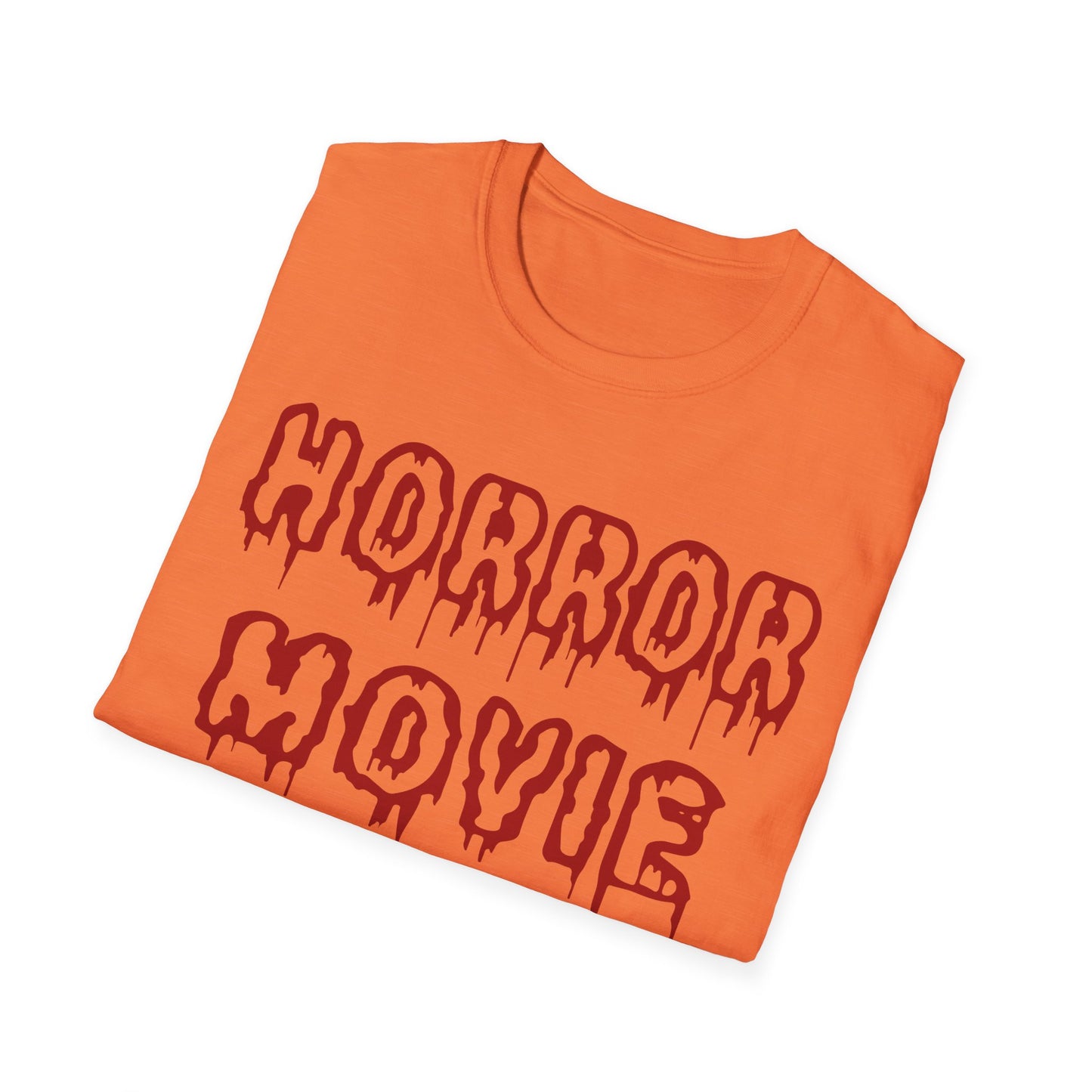 Horror Movie Addict T-Shirt, Unisex Softstyle Tee, Gifts for Film Lovers, Horror Movie Fans, Halloween Apparel, Casual Wear