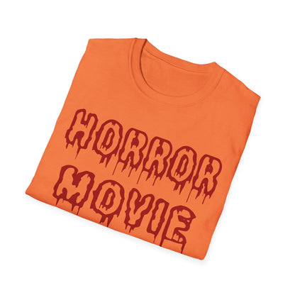 Horror Movie Addict T-Shirt, Unisex Softstyle Tee, Gifts for Film Lovers, Horror Movie Fans, Halloween Apparel, Casual Wear