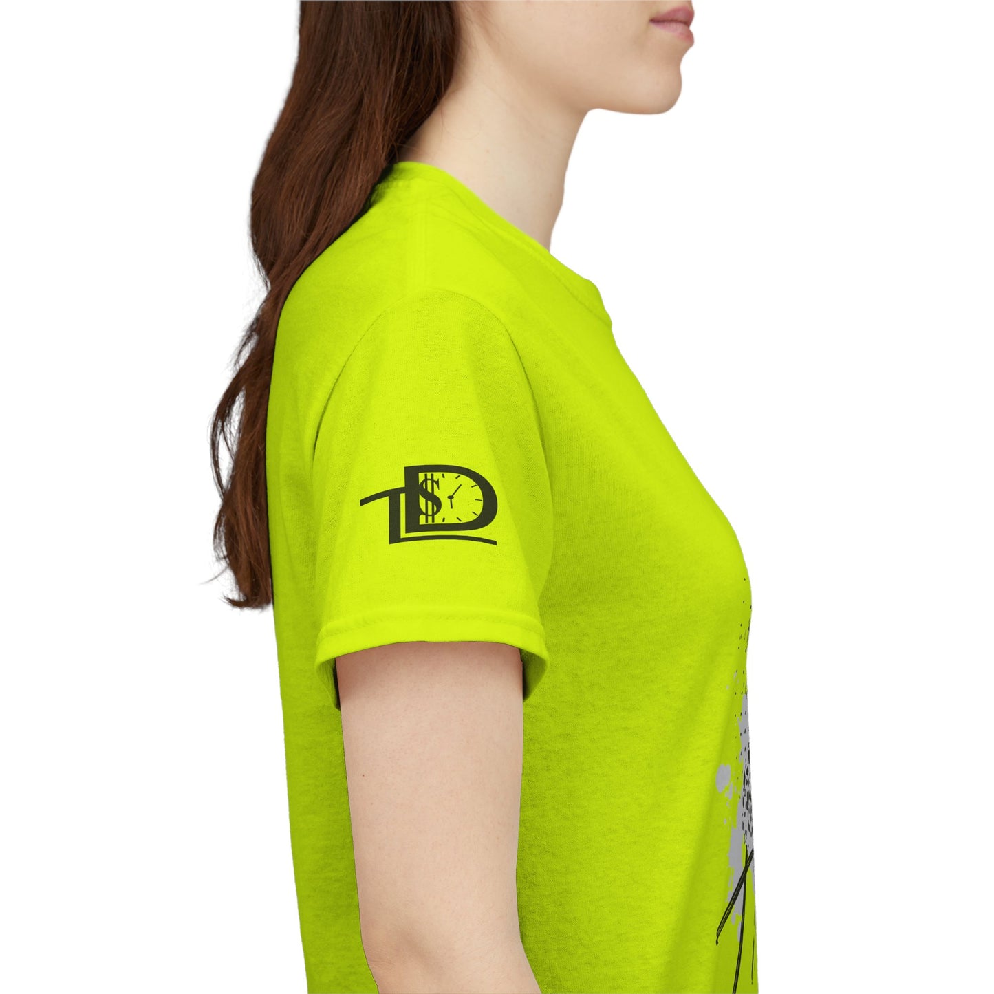 Unisex Heavy Cotton Tee - Time Designs Dollar Clock Graphic T-Shirt