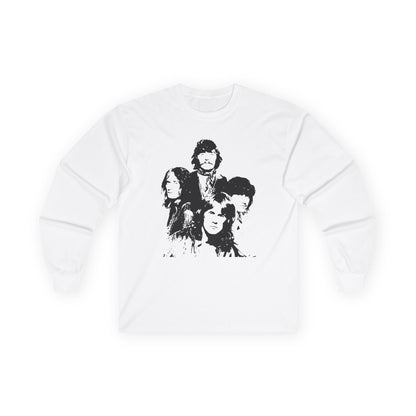 Band Portrait Long Sleeve Tee — Vintage Rock Graphic Shirt