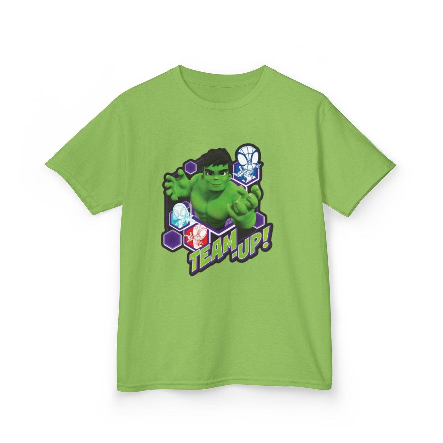Hulk Team Up Kids Tee, Superhero Shirt, Fun Cotton Tee, Birthday Gift, Team Up T-Shirt, Kids Party Apparel