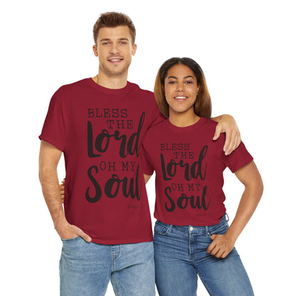 Bless the Lord Unisex Heavy Cotton Tee - Inspirational Christian Shirt