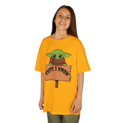 Cute Baby Alien Kids Tee - "Cute I Know" Design for Trendy Kids