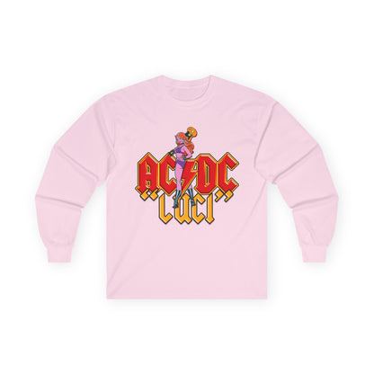 AC/DC Luci Long Sleeve Tee — Retro Rock Band Graphic Shirt