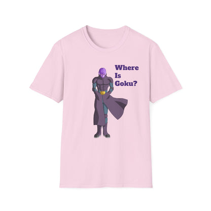Where Is Goku? Unisex Softstyle T-Shirt for Anime Fans