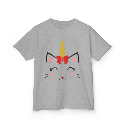 Cute Unicorn Kids Heavy Cotton Tee - Perfect for Birthdays and Everyday Fun!