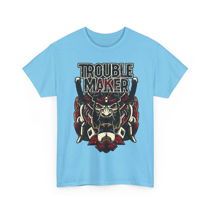 Trouble Maker Graphic Tee - Unisex Heavy Cotton Shirt for Rebels and Mischiefs
