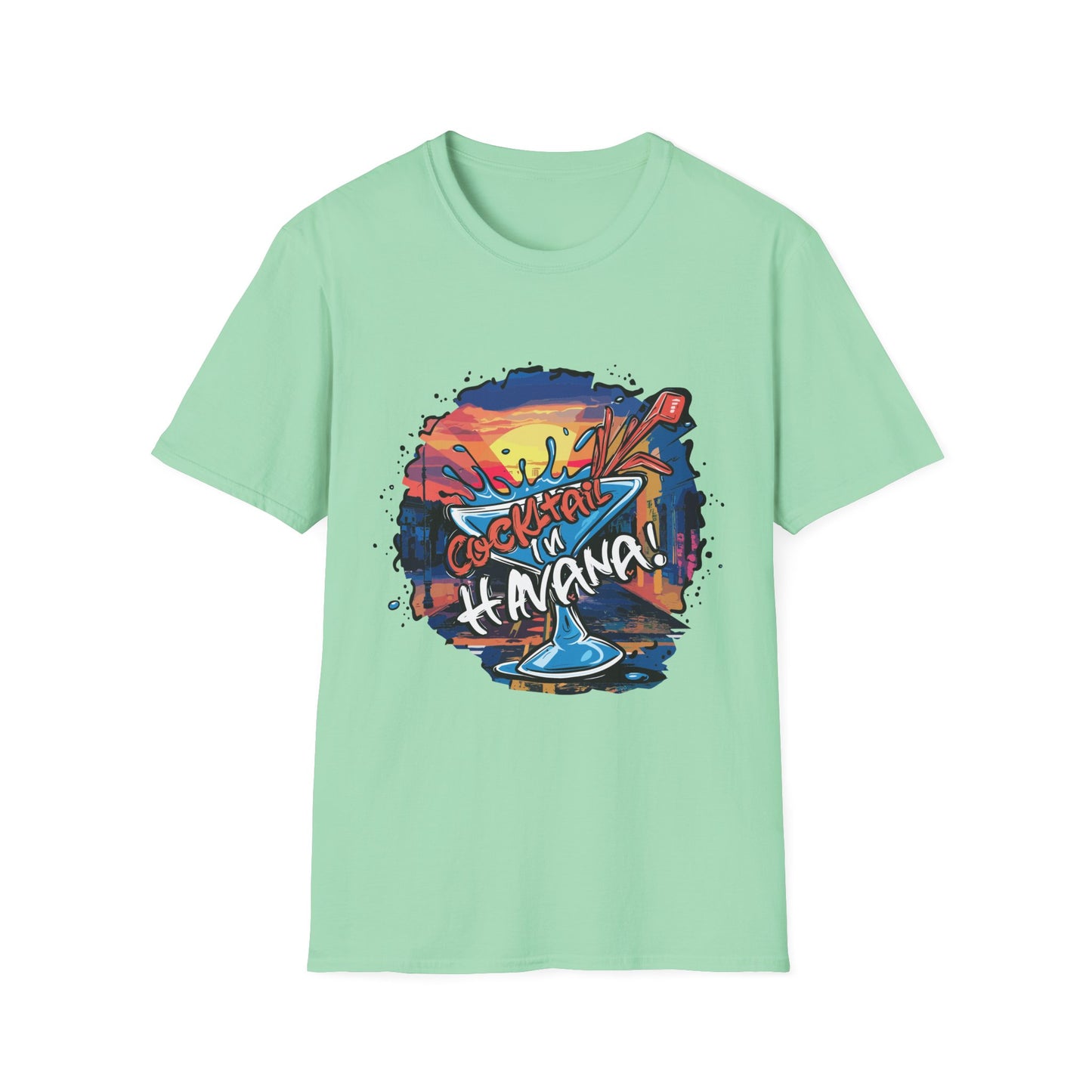 Colorful Cocktail Havana Unisex T-Shirt, Summer Vibes, Beach Wear, Party Shirt, Gift for Friends