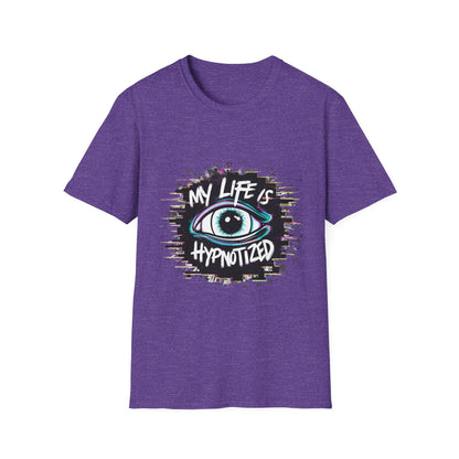 Unisex Hypnotized Eye T-Shirt, Softstyle Tee, Cool Graphic Shirt, Gift for Dreamers, Casual Wear, Trendy Fashion Tee