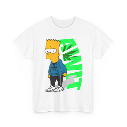 Bart Simpson Cannabis Vibe Unisex Heavy Cotton Tee