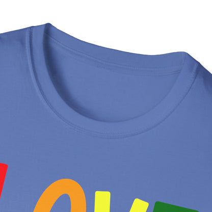 Love Has No Gender Unisex T-Shirt, LGBTQ+ Pride Tee, Comfort Fit Shirt, Gift for Allies, Inclusivity Apparel, Birthday Celebration Top