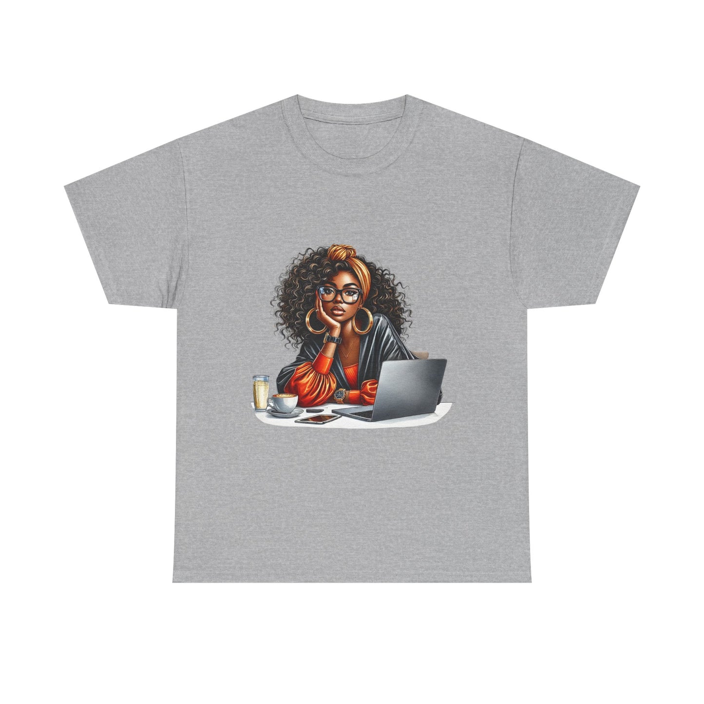 Creative Work From Home Unisex Heavy Cotton Tee