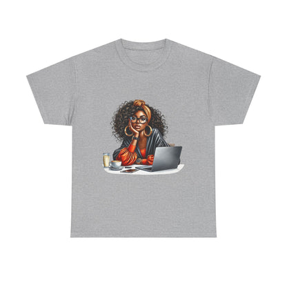 Creative Work From Home Unisex Heavy Cotton Tee
