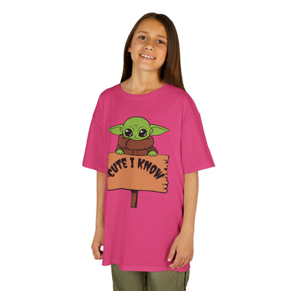 Cute Baby Alien Kids Tee - "Cute I Know" Design for Trendy Kids