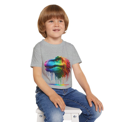 Rainbow T-Rex Toddler T-Shirt - Fun & Colorful Dino Tee for Kids