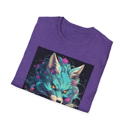 Mystical Wolf T-Shirt | Unisex Softstyle Tee, Fantasy Apparel, Gift for Nature Lovers, Unique Statement Shirt, Casual Fashion