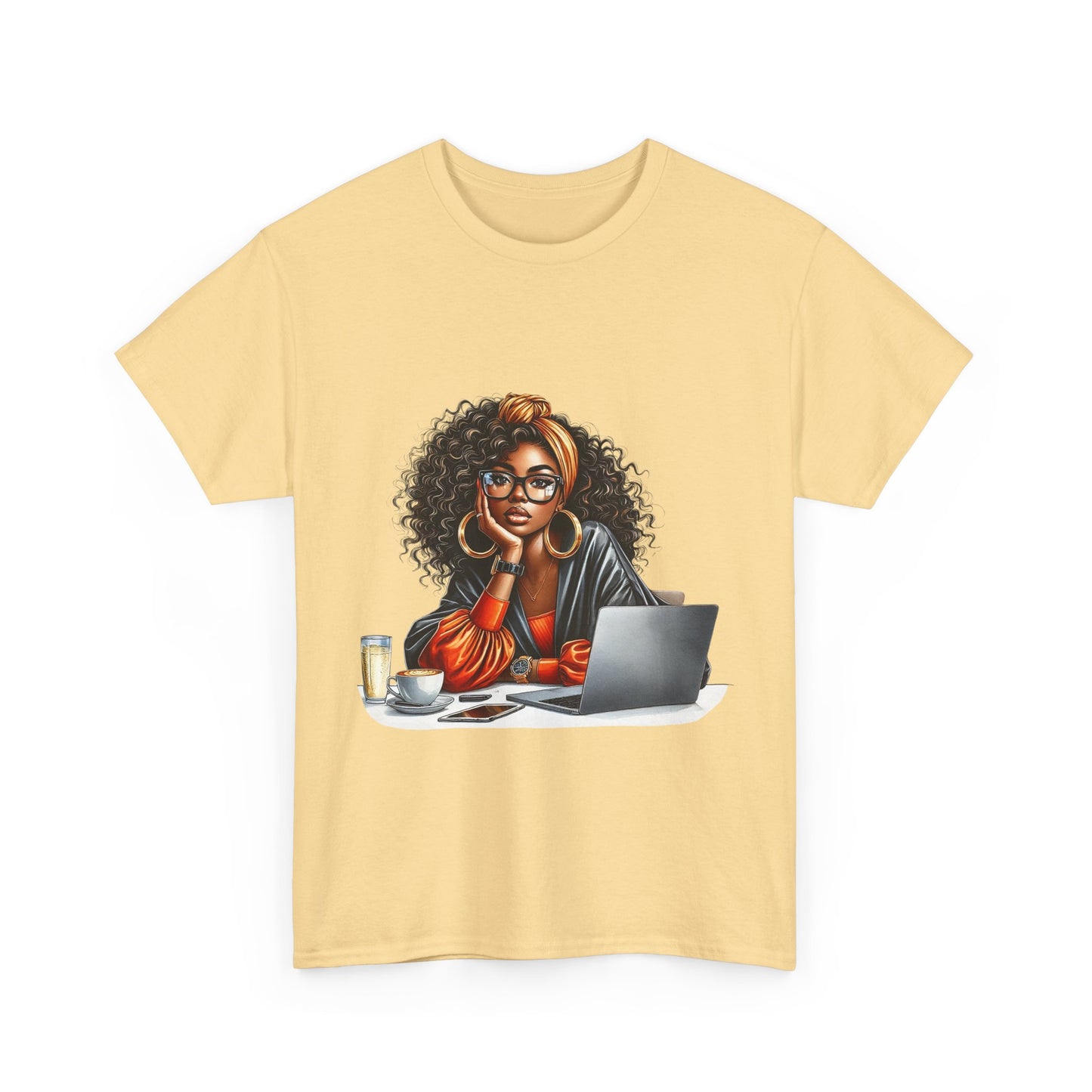 Creative Work From Home Unisex Heavy Cotton Tee