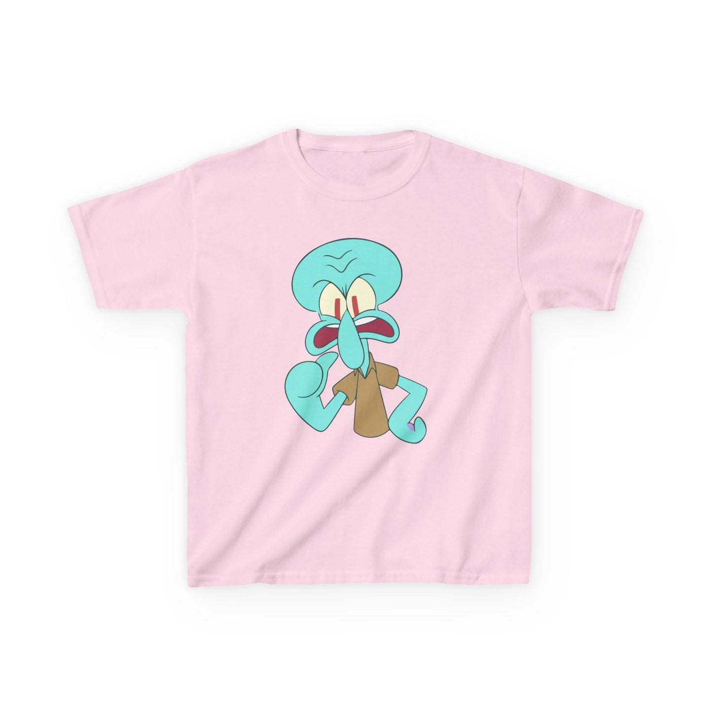 Squidward Kids T-Shirt, Fun Cartoon Tee, Gift for Kids, Summer Wear, Back to School, Birthday Gift, Playful Tee