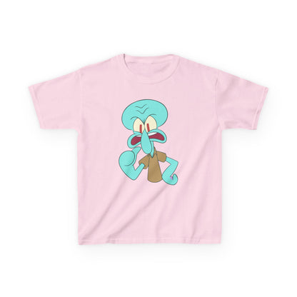 Squidward Kids T-Shirt, Fun Cartoon Tee, Gift for Kids, Summer Wear, Back to School, Birthday Gift, Playful Tee