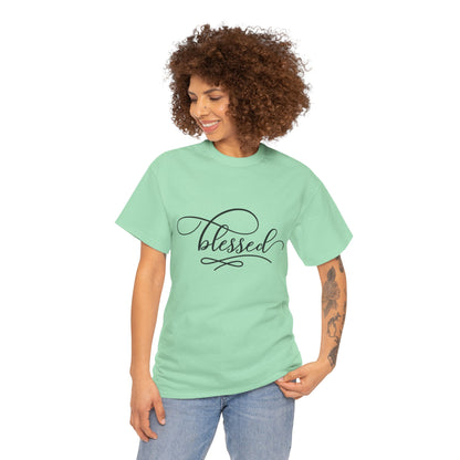 Blessed Unisex Heavy Cotton Tee - Comfortable and Meaningful Shirt for Everyday Wear