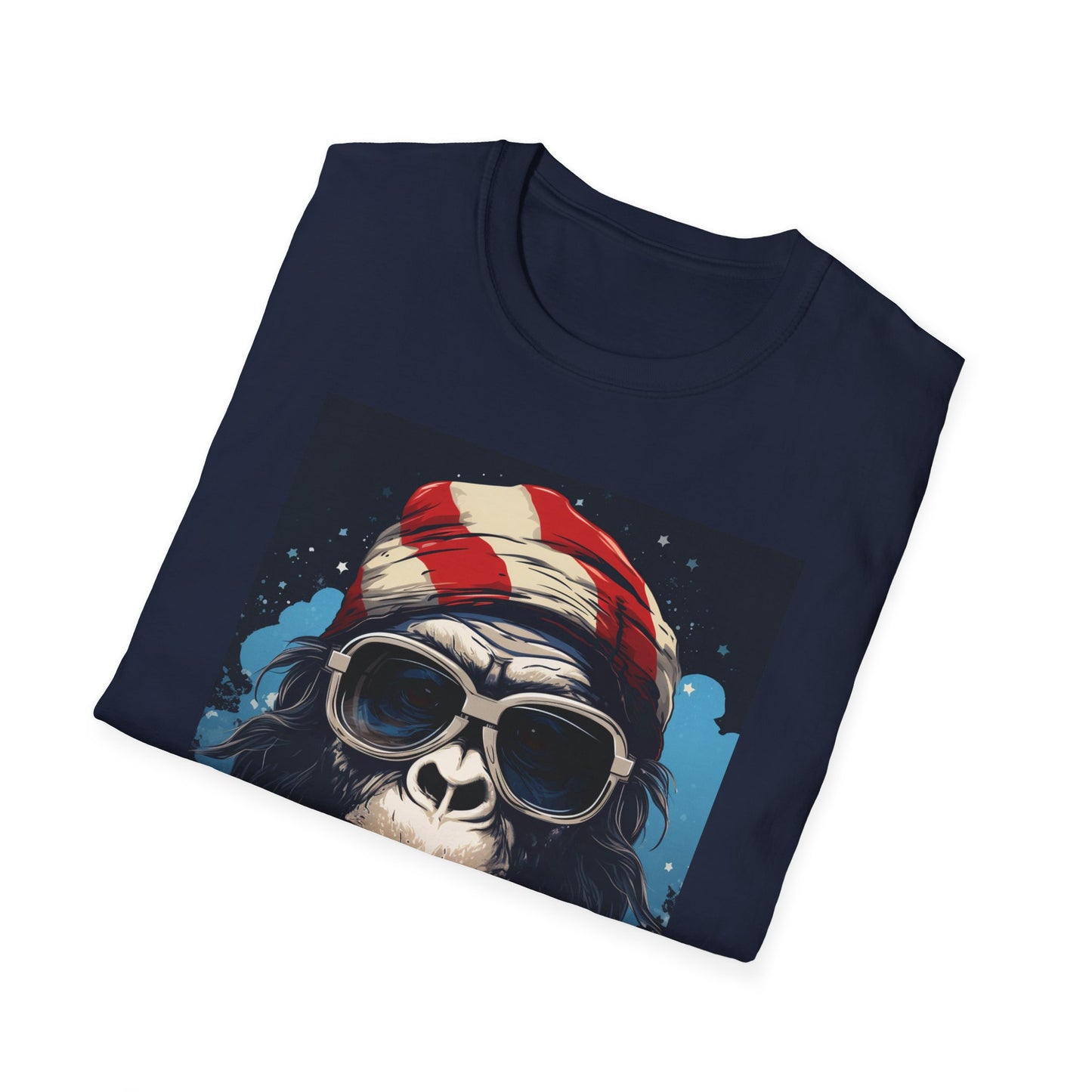 Cool Gorilla Graphic Tee, Fun Casual Wear, Perfect for Gifts, Chill Vibes, Great for Parties, Everyday Style, Unique Fashion Statement