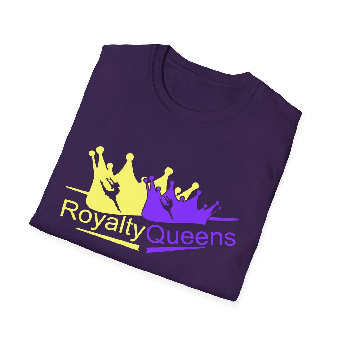 Royalty Queens Unisex Softstyle T-Shirt | Vibrant Crown Print | Perfect for Birthdays, Celebrations, and Everyday Wear