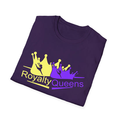 Royalty Queens Unisex Softstyle T-Shirt | Vibrant Crown Print | Perfect for Birthdays, Celebrations, and Everyday Wear