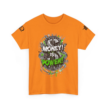 Money Power Unisex Heavy Cotton Tee | Statement Shirt, Motivational Apparel, Gift for Him, Streetwear, Casual T-Shirt