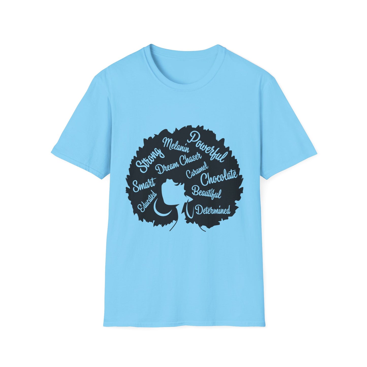 Empowering Afro-Heart Unisex T-Shirt, Celebrating Black Culture, Affirmation Tee, Gift for Her, Inspirational Shirt