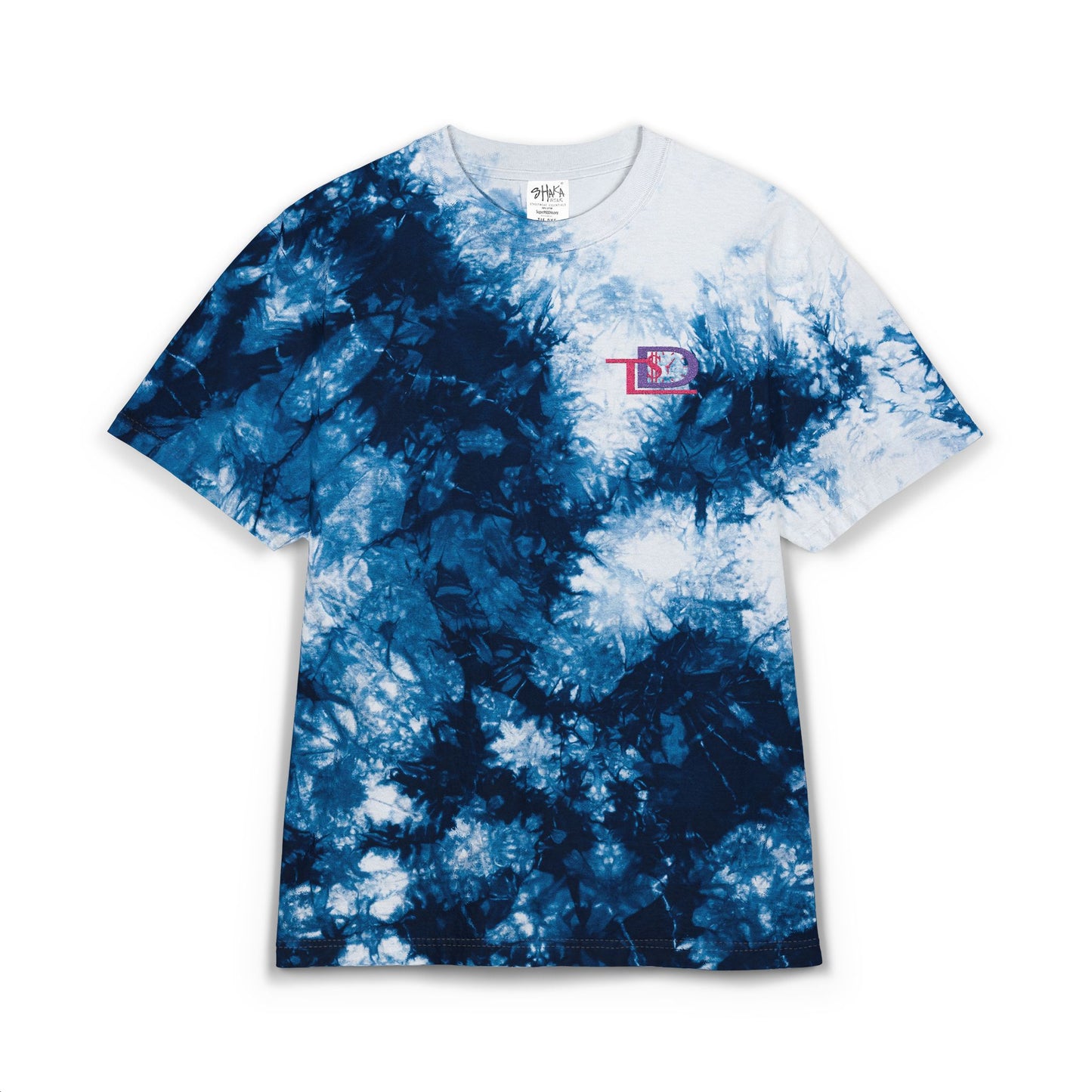 Oversized Tie-Dye T-Shirt with Embroidery, Comfortable Summer Casual Wear, Unisex Gift for Friends, Festival Outfit, Trendy Streetwear