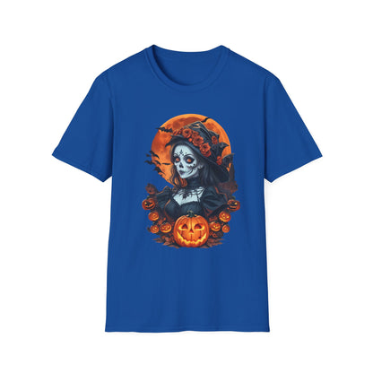 Spooky Halloween Graphic Tee, Unisex Softstyle T-Shirt, Fall Fashion, Halloween Costume, Pumpkin Decor, October Celebration
