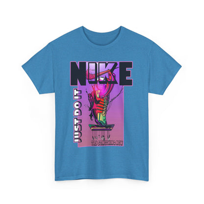 Vintage-Style Nike Unisex Heavy Cotton Tee - Just Do It Graphic Shirt