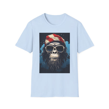Cool Gorilla Graphic Tee, Fun Casual Wear, Perfect for Gifts, Chill Vibes, Great for Parties, Everyday Style, Unique Fashion Statement