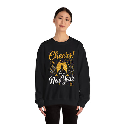 Cheers to a New Year Sweatshirt — New Year’s Eve Celebration Crewneck