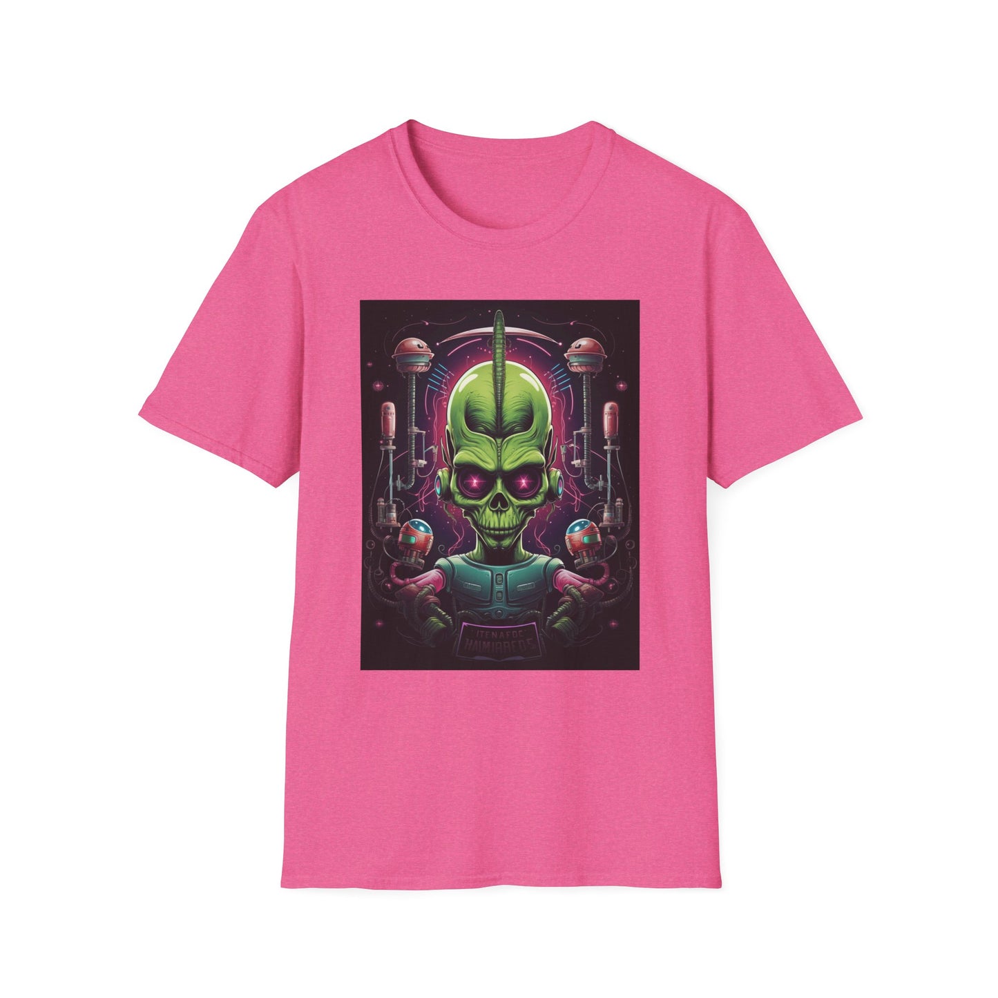 Alien Invader Graphic Unisex Softstyle T-Shirt
