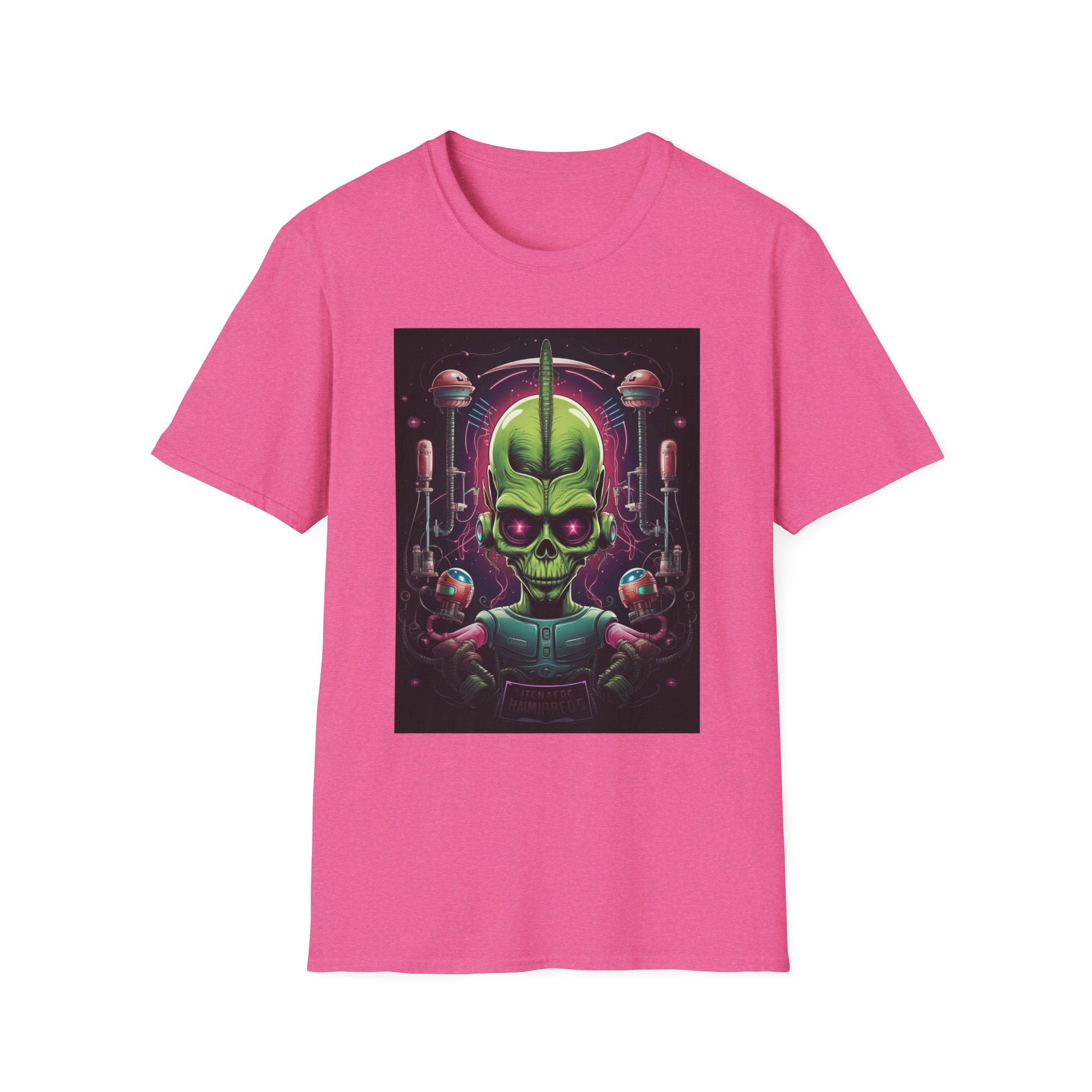 Alien Invader Graphic Unisex Softstyle T-Shirt