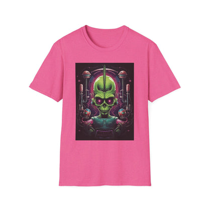 Alien Invader Graphic Unisex Softstyle T-Shirt