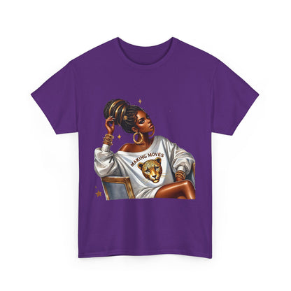 Empowering Women Graphic Tee - 'Making Moves' Heavy Cotton Unisex T-Shirt