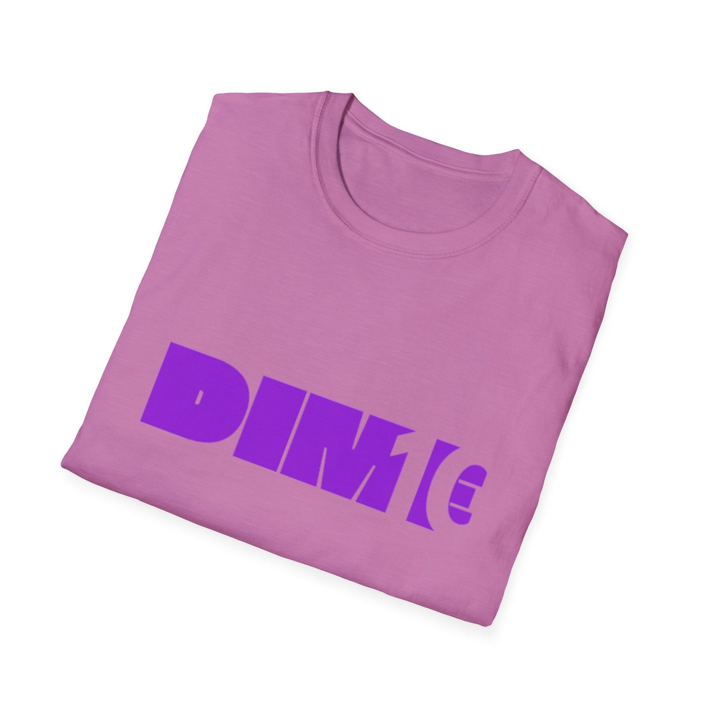 DIM T Unisex Softstyle T-Shirt - Trendy Streetwear Tee, Casual Apparel, Gift for Friends, Summer Fashion, Graphic Tee, Everyday Wear