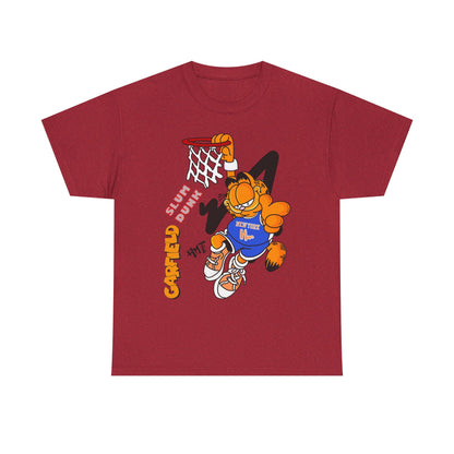 Garfield Basketball Unisex Heavy Cotton Tee - Fun Streetwear for Cat Lovers