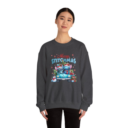 Merry Stitchmas Sweatshirt – Cute Stitch Holiday Crewneck