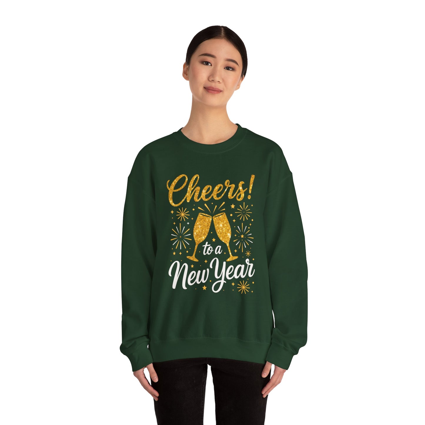 Cheers to a New Year Sweatshirt — New Year’s Eve Celebration Crewneck