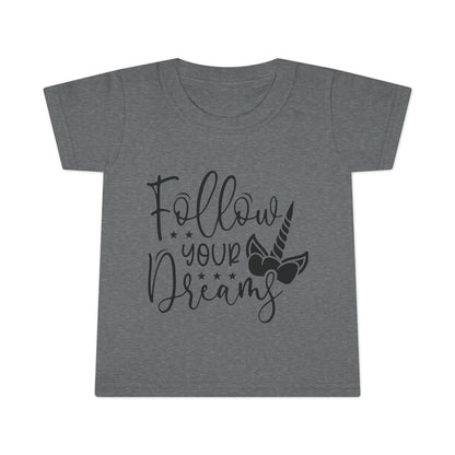 Toddler T-Shirt - Follow Your Dreams Unicorn Tee