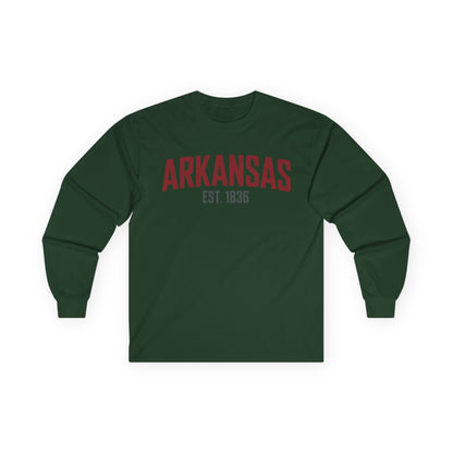 Arkansas Est. 1836 Long Sleeve Tee